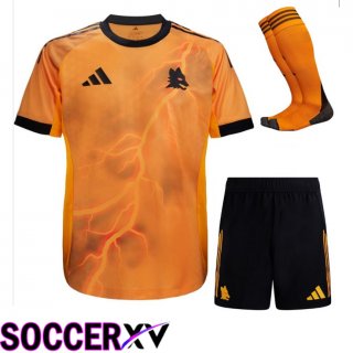 Ensemble Maillot Foot AS Roma Exterieur (Shorts + Chaussettes) 2025/2026