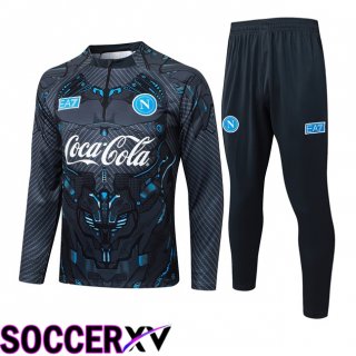 Ensemble Survetement de Foot SSC Naples Gris 2025/2026