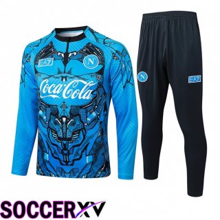 Ensemble Survetement de Foot SSC Naples Bleu 2025/2026