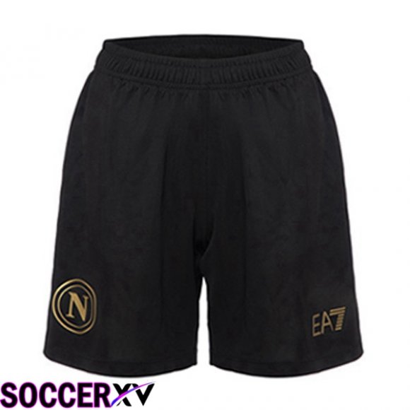 SSC Napoli Soccer Shorts Third Black 2023/2024