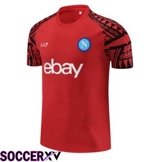 SSC Napoli Training T Shirt Red 2023/2024