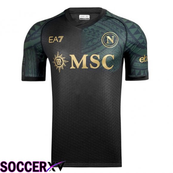 SSC Napoli Soccer Jersey Third Black 2023/2024