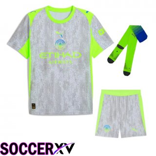 Ensemble Maillot Foot Manchester City Third (Shorts + Chaussettes) 2025/2026