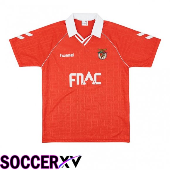 Maillot de Foot S.L Benfica Retro Domicile Rouge 1990-1991