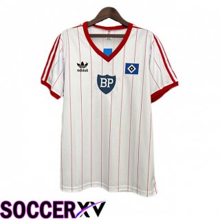 Maillot de Foot Hamburger SV Retro Domicile Blanc 1983-1984
