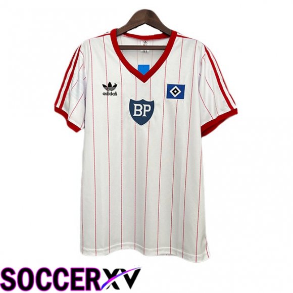 Maillot de Foot Hamburger SV Retro Domicile Blanc 1983-1984