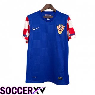 Maillot de Foot Croatie Retro Exterieur Bleu 2010