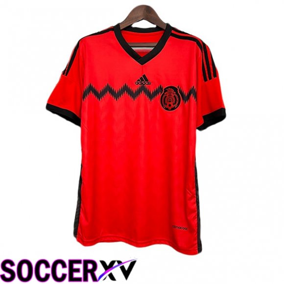 Maillot de Foot Mexique Retro Exterieur Rouge 2014