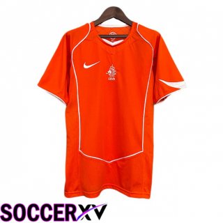 Maillot de Foot Pays-Bas Retro Domicile Orange 2004