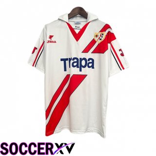 Maillot de Foot Rayo Vallecano Retro Domicile Rouge Blanc 1997-1998