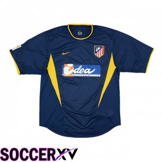 Maillot de Foot Atletico Madrid Retro Exterieur Bleu Royal 2002-2003