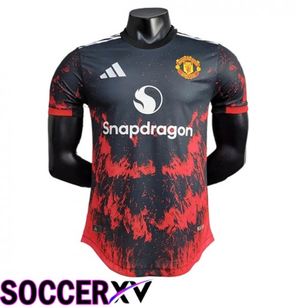 Manchester United Soccer Jersey Special Editioncile Black/Red 2024/2025