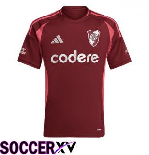 River Plate Away Soccer Jersey Red 2024/2025