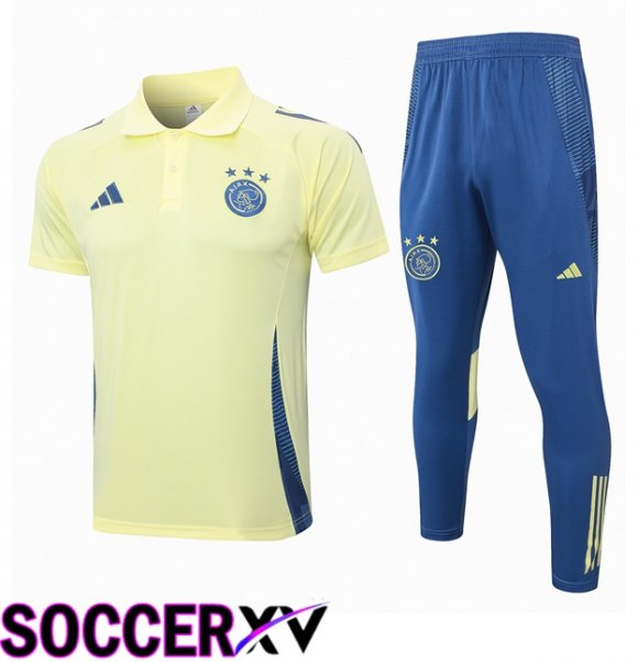 AFC Ajax Soccer Polo + Training Pants Yellow 2024/2025