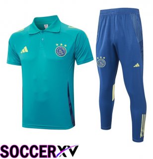 AFC Ajax Soccer Polo + Training Pants Blue 2024/2025