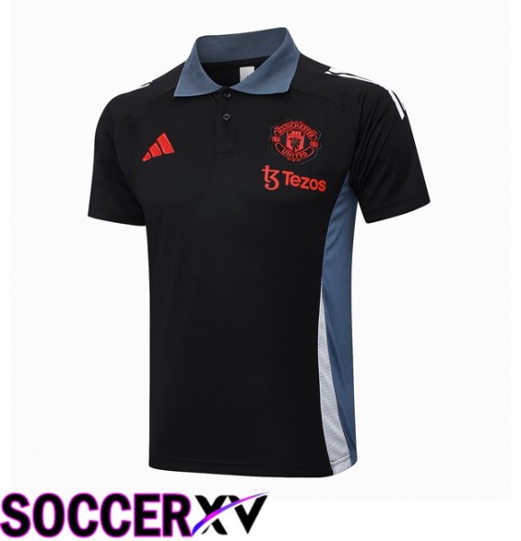 Manchester United Soccer Polo Black 2024/2025