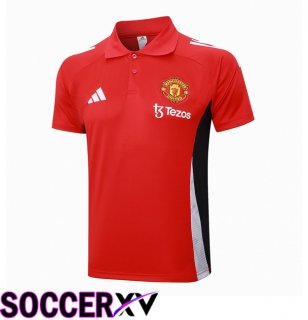 Manchester United Soccer Polo Red 2024/2025