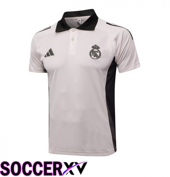 Real Madrid Soccer Polo Grey 2024/2025