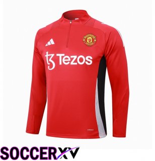 Manchester United Training Sweatshirt Red 2024/2025