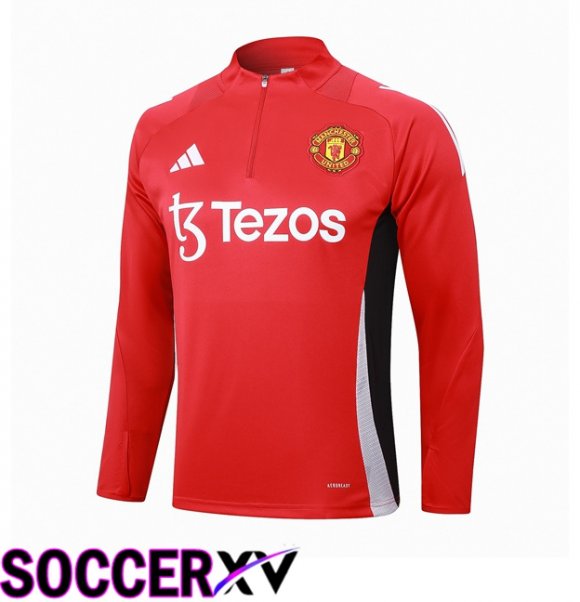 Manchester United Training Sweatshirt Red 2024/2025