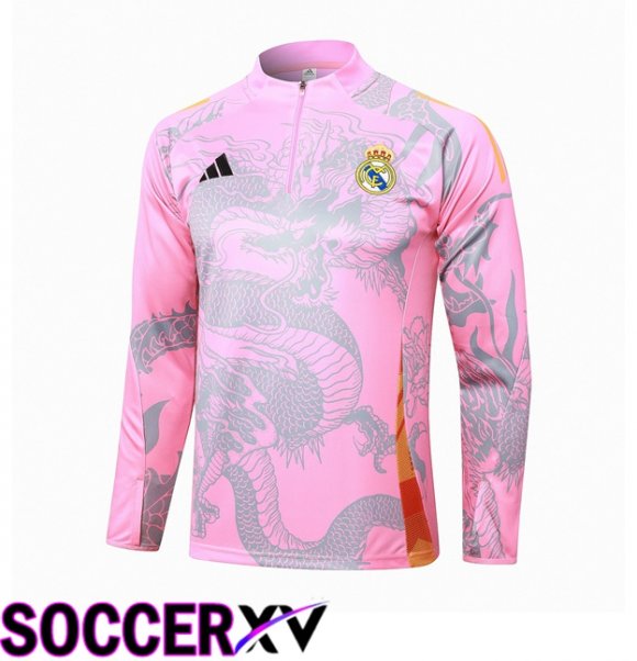 Real Madrid Training Sweatshirt Pink 2024/2025