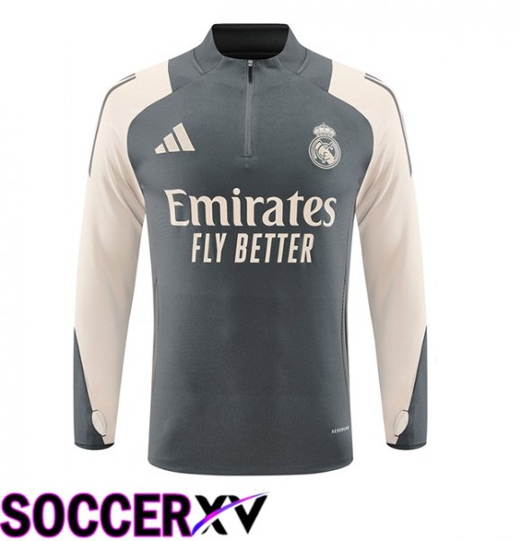 Real Madrid Training Sweatshirt Grey 2024/2025