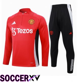 Manchester United kit Training Tracksuit Red 2024/2025