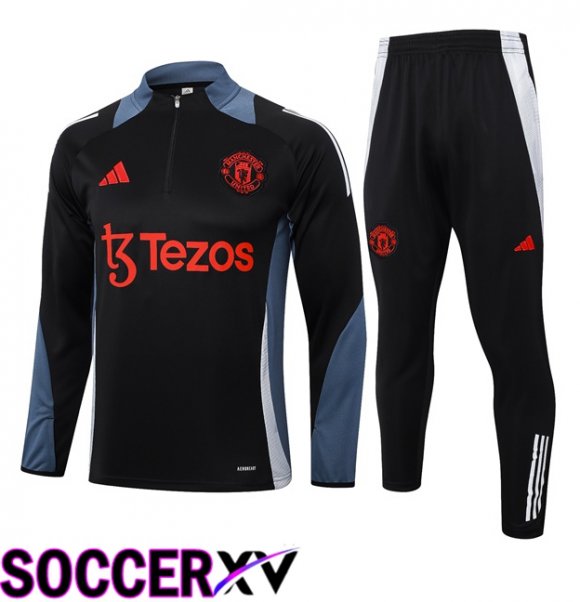 Manchester United kit Training Tracksuit Black 2024/2025