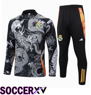 Real Madrid kit Training Tracksuit Black 2024/2025