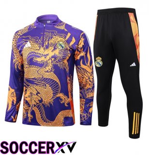 Real Madrid kit Training Tracksuit Purple 2024/2025