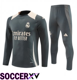 Real Madrid kit Training Tracksuit Grey 2024/2025