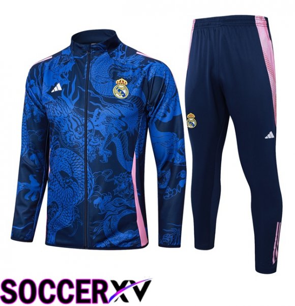 Real Madrid kit Training Jacket Suit Blue Royal 2024/2025