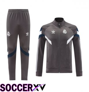 Real Madrid kit Training Jacket Suit Grey 2024/2025