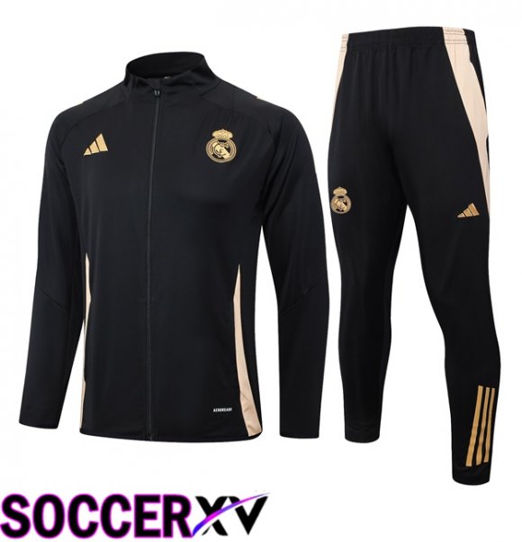 Real Madrid kit Training Jacket Suit Black 2024/2025