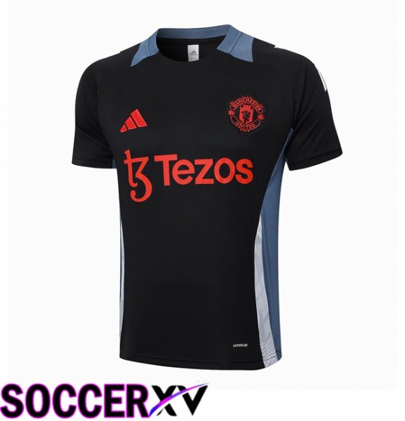 Manchester United Training T Shirt Black 2024/2025