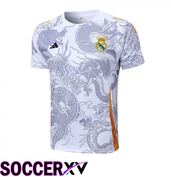 Real Madrid Training T Shirt White 2024/2025