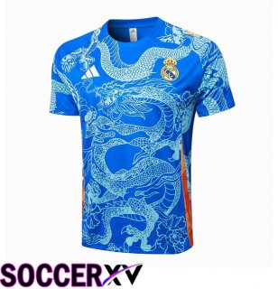 Real Madrid Training T Shirt Blue 2024/2025