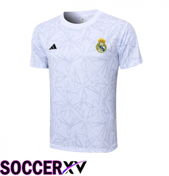 Real Madrid Training T Shirt White 2024/2025