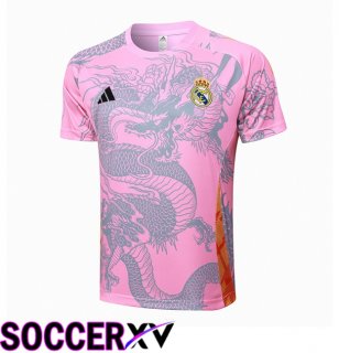 Real Madrid Training T Shirt Pink 2024/2025