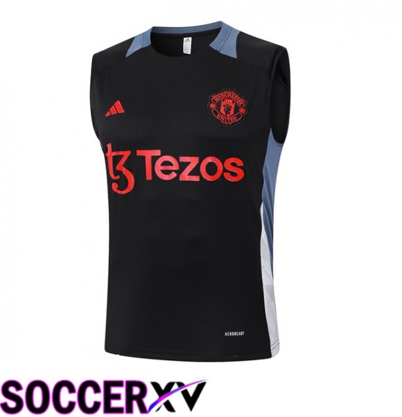 Manchester United Gilet Soccer Black 2024/2025