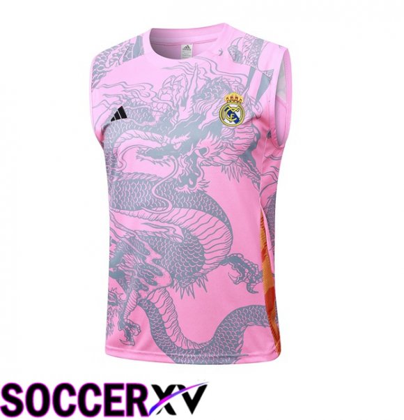 Real Madrid Gilet Soccer Pink 2024/2025