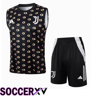 Juventus Gilet Soccer + Shorts Black 2024/2025