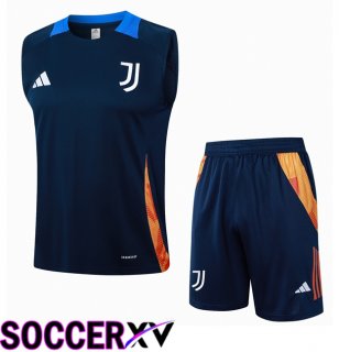 Juventus Gilet Soccer + Shorts Blue Royal 2024/2025