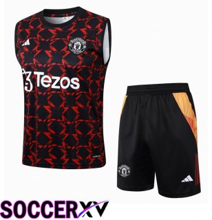 Manchester United Gilet Soccer + Shorts Red 2024/2025