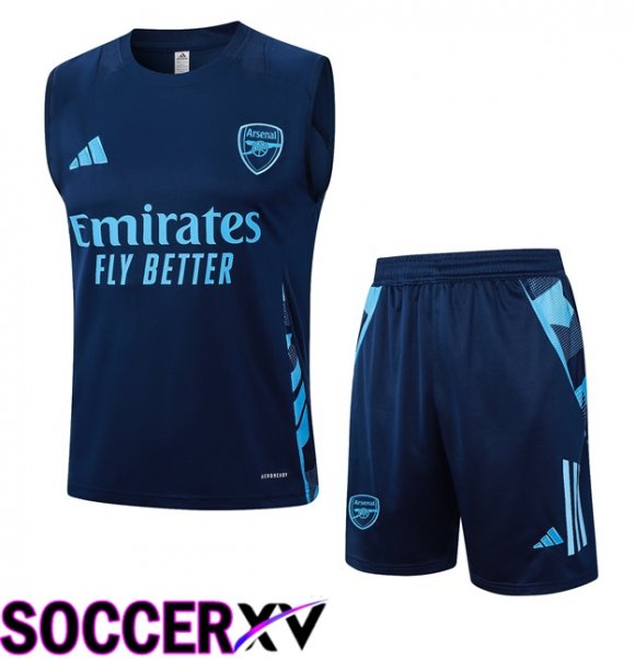 Arsenal Gilet Soccer + Shorts Blue Royal 2024/2025