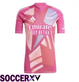 Arsenal Goalkeeper Soccer Jersey Pink 2024/2025