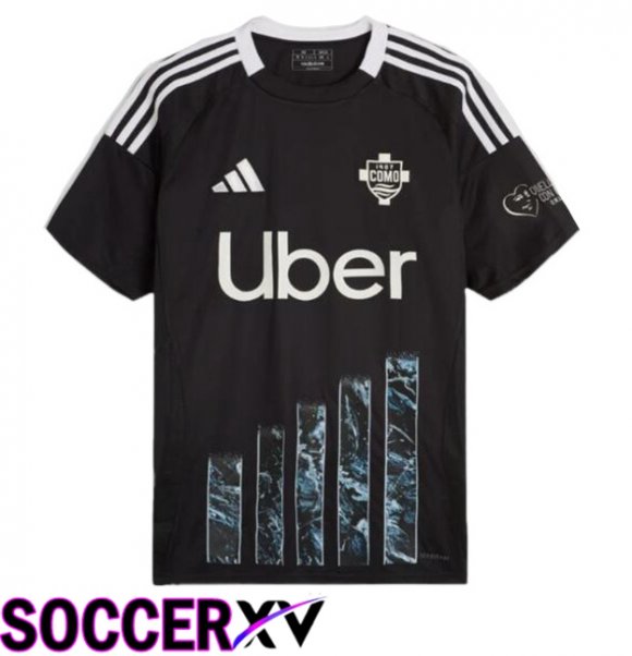 Como 1907 Third Soccer Jersey Black 2024/2025