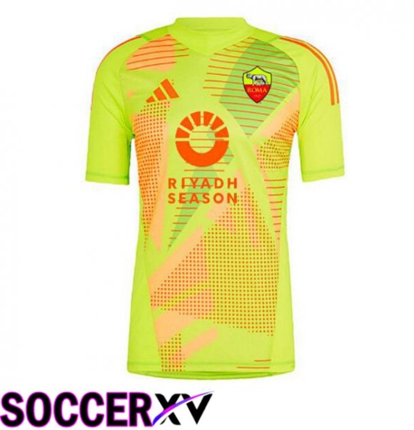 AS Rome Goalkeeper Soccer Jersey Yellow 2024/2025