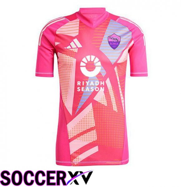 AS Rome Goalkeeper Soccer Jersey Pink 2024/2025