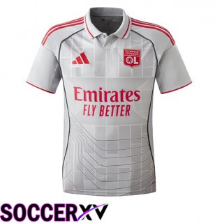 lyon OL Third Soccer Jersey Grey 2025/2026